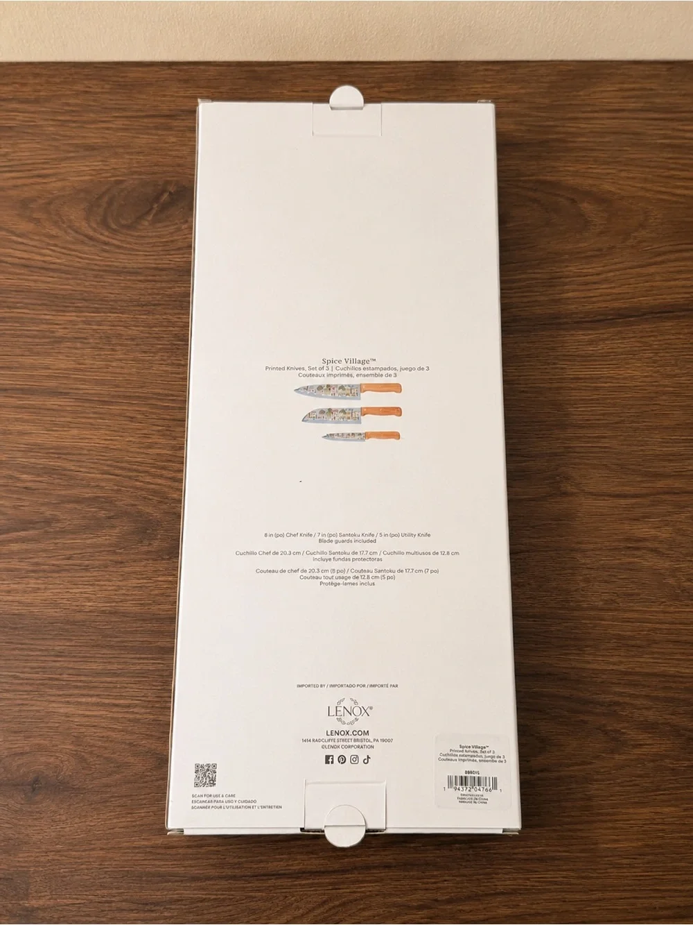 Lenox Spice Village 3-Piece Cutlery Set with Blade Guards | NWT